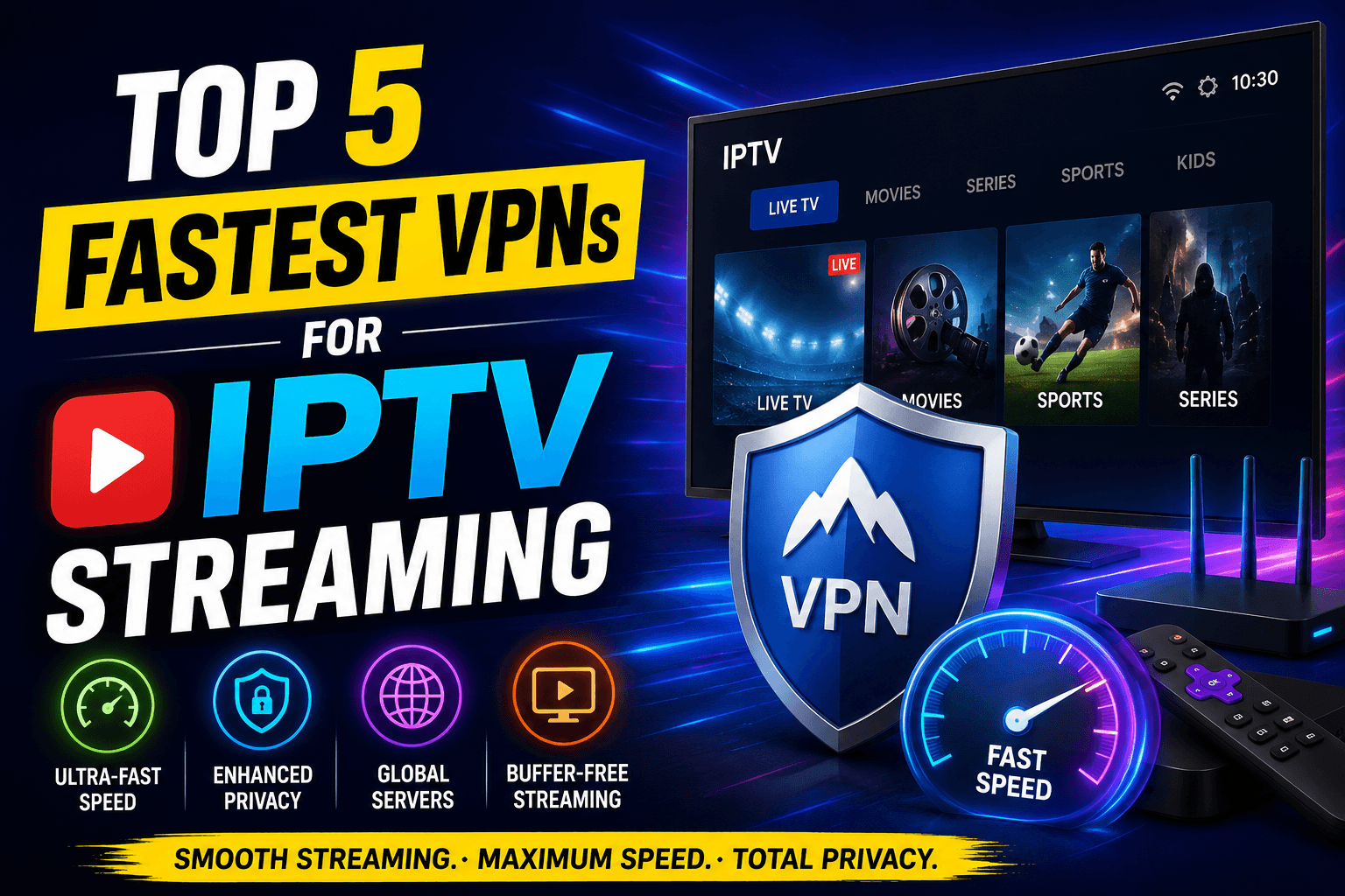 Top-5-Fastest-VPNs-for-IPTV-Streaming